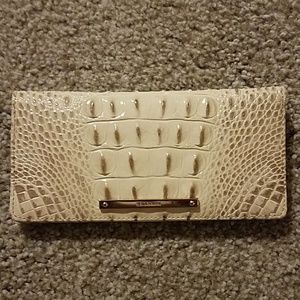 Faux Alligator Skin Brahmin Wallet
